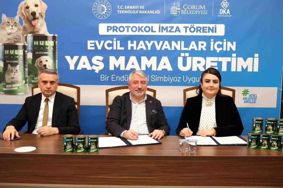 Çorum’da Yerli Üretimle Hayvan Mamaları Üretim Tesisi Kuruluyor