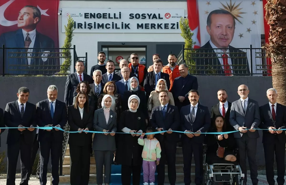 Emine Erdoğan, Hatay Engelli Sosyal Girişimcilik Merkezi’nin açılışını yaptı