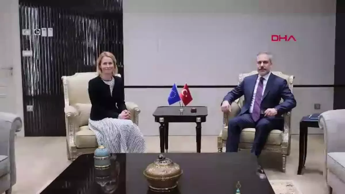 Dışişleri Bakanı Hakan Fidan, AB Temsilcisi Kaja Kallas ile Görüştü