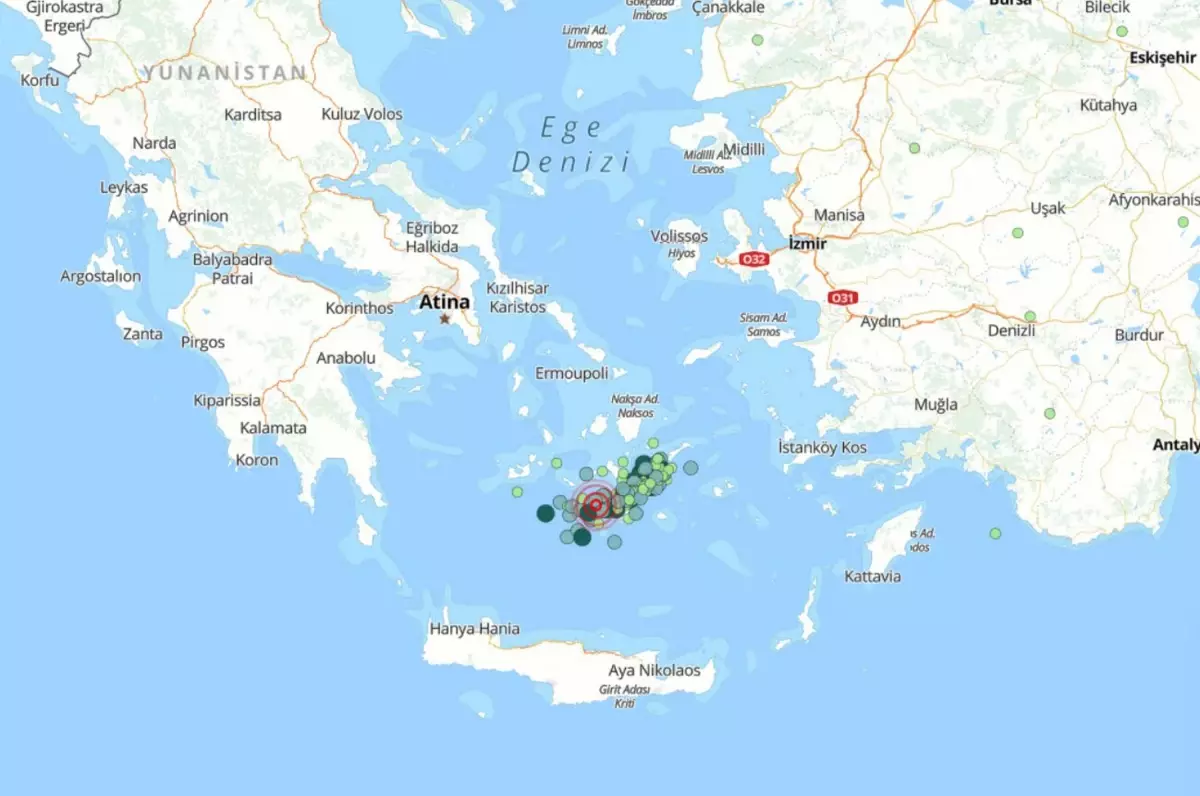 Ege Denizi’nde 89 Deprem Gerçekleşti